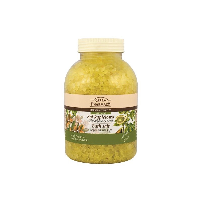 EP705020 Sol za kupanje Green 1300 g - Argan Oil & Figs Sol za kupanje Green Pharmacy 1300 g - Argan i smokva - Slika 1