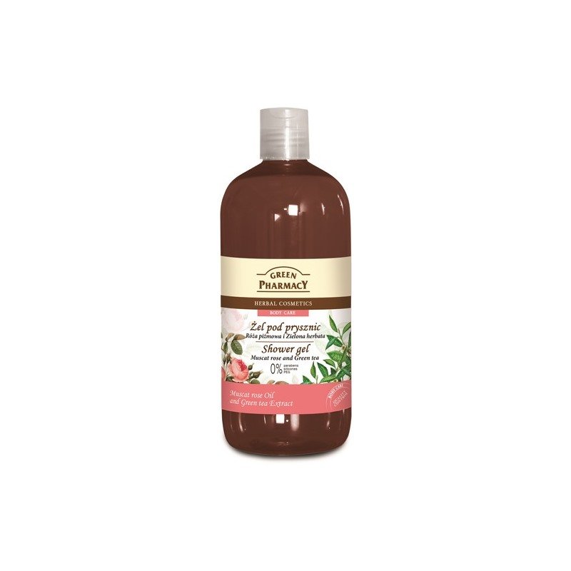 EP705123 Gel za tuširanje Green 500 ml - Muscat Rose & Green Te Gel za tuširanje Green Pharmacy 500 ml - Muškat ruža i zeleni čaj - Slika 1