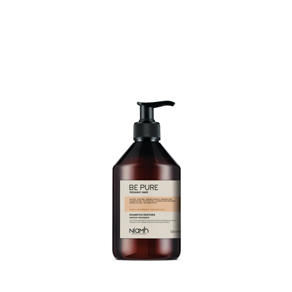 niamh-be-pure-shampoo-restore-500-ml-r2 Šampon za oštećenu kosu Niamh Be Pure Restore - 500 ml - Slika 1