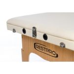 Ležaj za masažu Restpro Sklopivi Prijenosni Dvodijelni Krem - Classic 3 - Slika 4