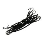 Gumice za kosu s kukicama Sibel Hook 12 kom - Crne