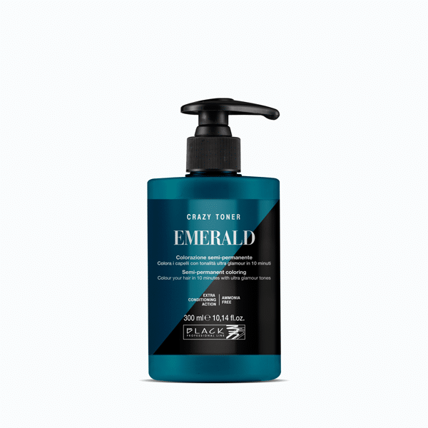 blk154011 Toner za kosu Black Crazy Color 300 ml - Emerald - Slika 1