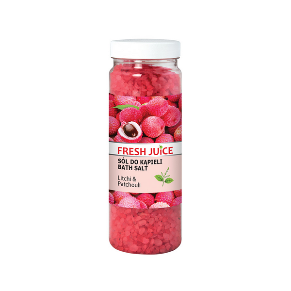 ep550429 Sol za kupanje Fresh Juice 700 g - Litchi & Patchouli - Slika 1