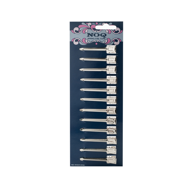 es01641 Klipsna za kosu Eurostil Inox 12 kom - 5,3 cm - Slika 1