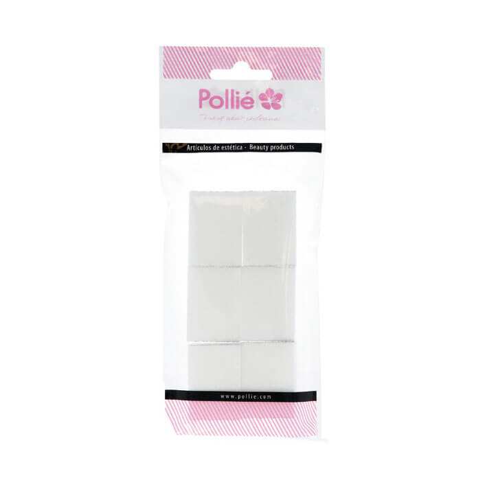 es06707 Turpija za nokte Blok Eurostil 6 kom 120# - Mini Bijela - Slika 1