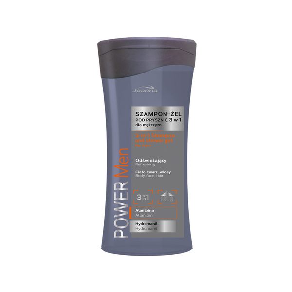 jo16562n Gel za tuširanje Joanna Power Man 300 ml - 3 u 1 - Slika 1