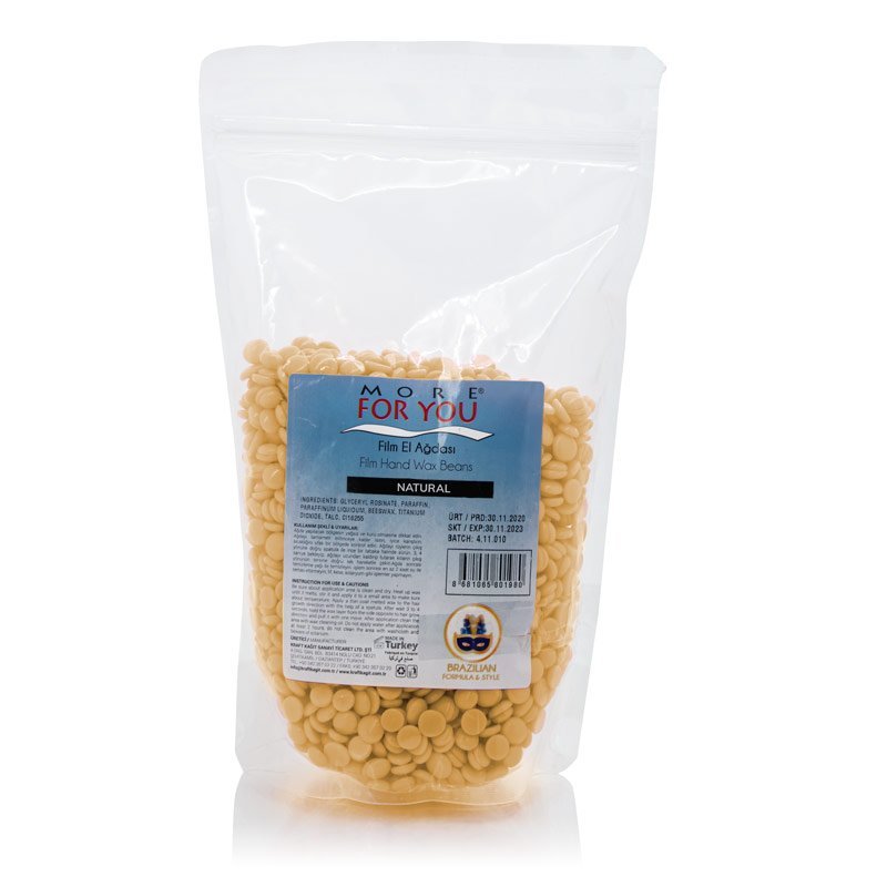 dsc-0137-3 Vosak za depilaciju u perlama 500 g More For You - Film Natural - Slika 1