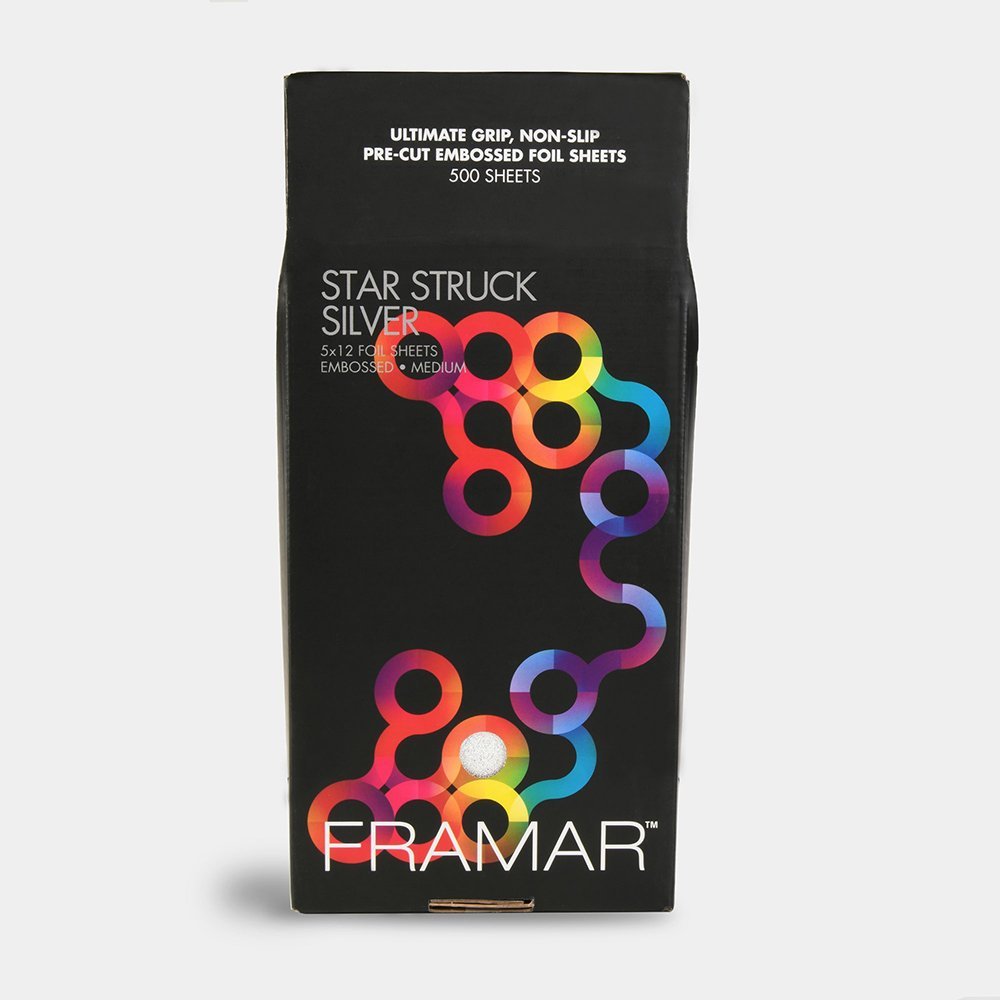fm14009-1 Folija za pramenove Alu Framar Star Struck Reljefna 30,5 cm - 500 kom (Outlet) - Slika 1