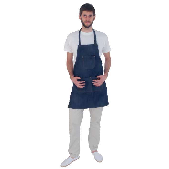 ES07058 Radna kecelja Eurostil Barber Line - Jeans (Outlet) - Slika 1