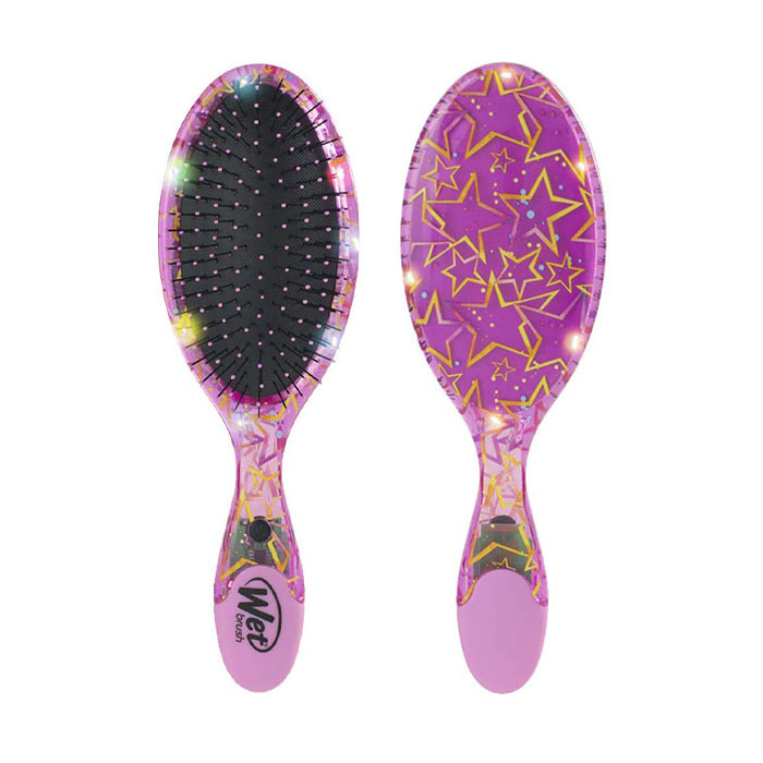 JD57946-5 Četka za raščešljavanje WetBrush LED Detangler - Pink Stars (Outlet) - Slika 1