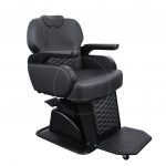 Stolica frizerska Muška Berberska Alpeda Crna - Boss Black Edition