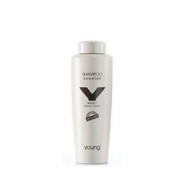 EDY0785 Šampon za njegu kose Young Organic Respect Avena & Karite - 300 ml - Slika 1