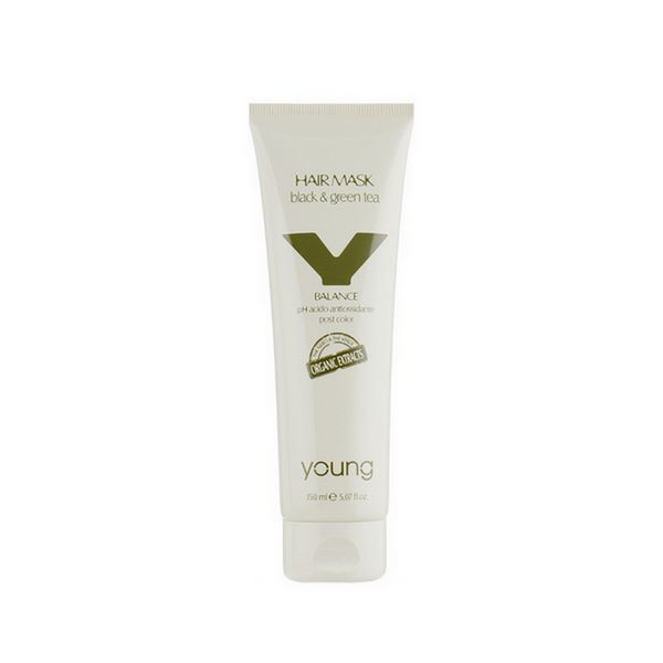 EDY0788 Maska za obojenu kosu Young Organic Black & Green Tea - 150 ml - Slika 1