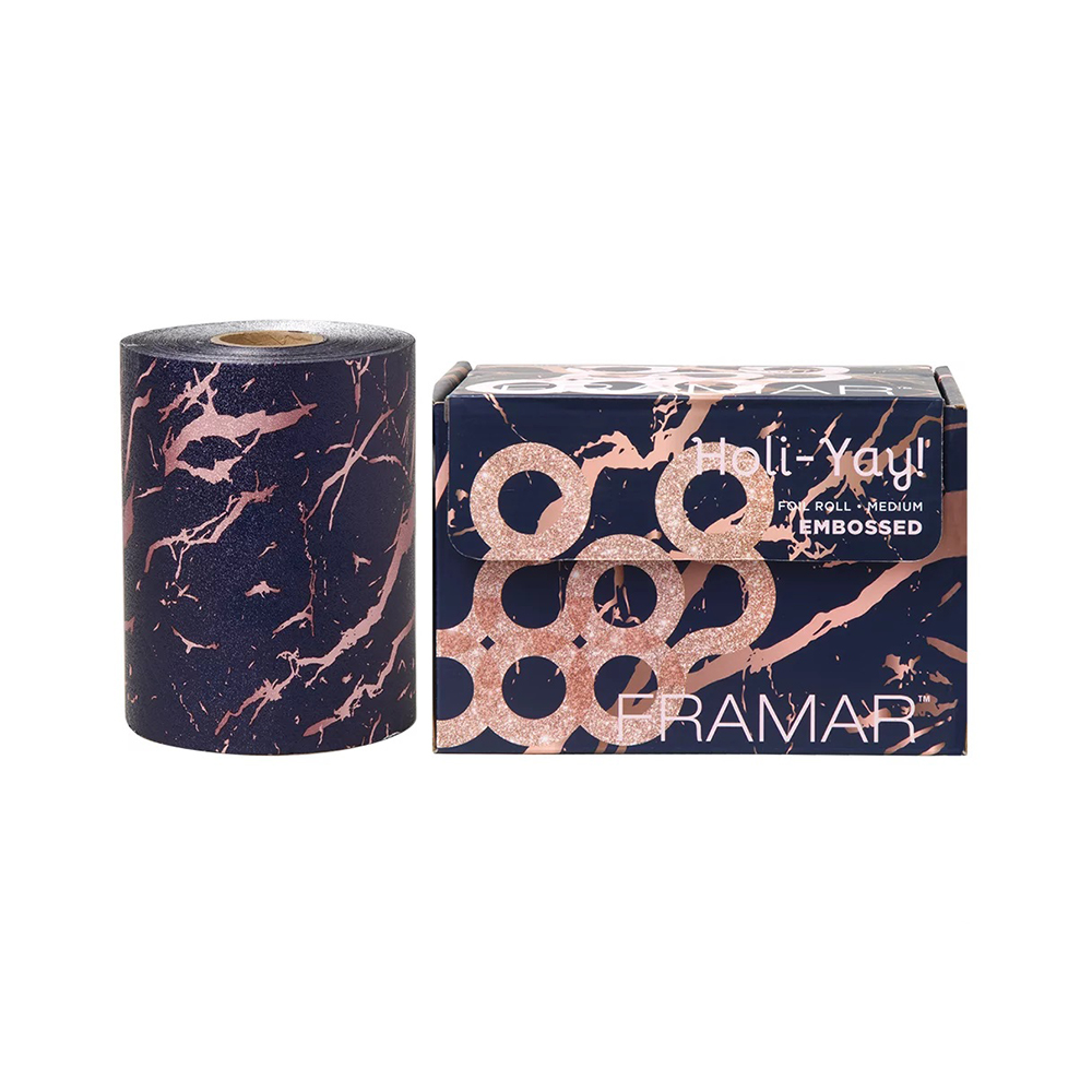 FM12029 Folija za pramenove Alu Framar Holiday 2021 Reljefna - 97,5 m (Outlet) - Slika 1