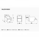 Glavoper sa stolicom Alpeda Masažni - Salon Wash - Slika 2