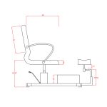 Stolica pedikerska Weelko s kadicom - Astra - Slika 2