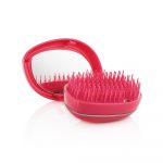 Četka za raščešljavanje Xanitalia Tangle Mirror s ogledalom - Roza