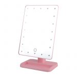 Ogledalo s postoljem Smile LED Make Up - Rose