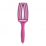 Četka za raščešljavanje kose Olivia Garden Nylon Mix Think Pink Bright Pink – Fingerbrush