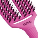 Četka za raščešljavanje kose Olivia Garden Nylon Mix Think Pink Bright Pink – Fingerbrush - Slika 4