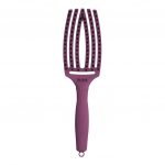 Četka za raščešljavanje Olivia Garden Nylon Mix - Fingerbrush Think Pink Deep Purple