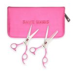 Škare za šišanje Olivia Garden Silkcut Set - Think Pink