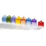 Češljić za mašinicu Wahl Pvc Color sa stalkom - Set 8 kom - Slika 2