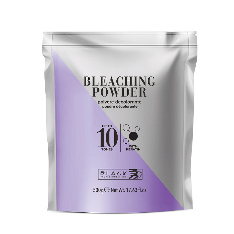 melir-Black-1-1 Blanš za kosu 10 tonova s keratinom Black – 500 g - Slika 1