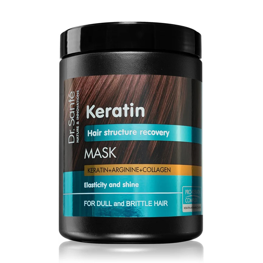EP603544 Maska za krhku i lomljivu kosu Dr.Sante Keratin Hair – 1000 ml - Slika 1