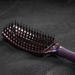 Četka za raščešljavanje Olivia Garden Nylon Violet Amethyst – Fingerbrush M - Slika 2