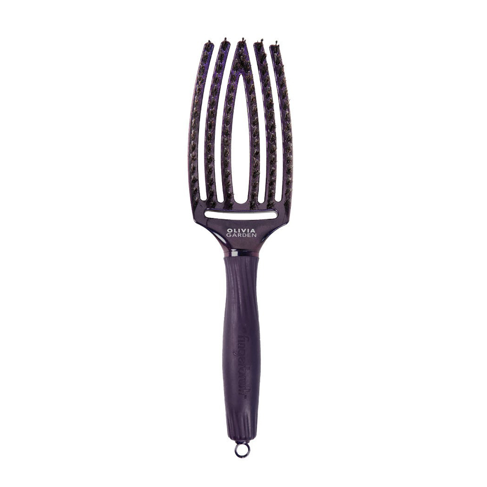 Ljubicasta Četka za raščešljavanje Olivia Garden Nylon Violet Amethyst – Fingerbrush M - Slika 1