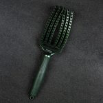 Četka za raščešljavanje Olivia Garden Nylon Green Emerald – Fingerbrush M - Slika 3