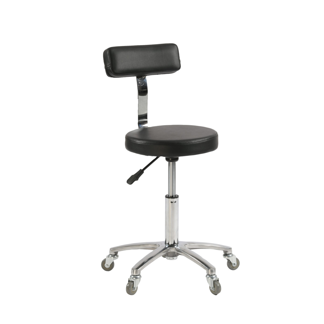 H9280C-stolica Stolica pomoćna s naslonom Librini Slim – Crna - Slika 1
