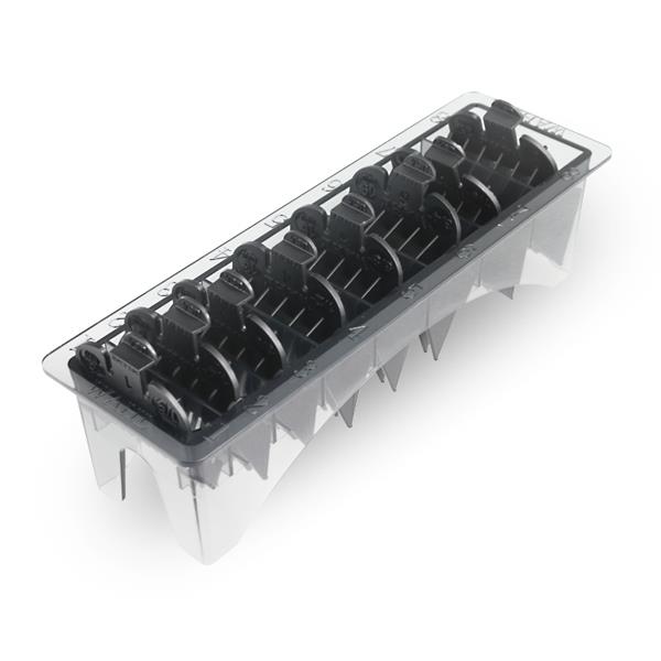 03170-500 Češljić za mašinicu Wahl Pvc Crni – Set 8 kom - Slika 1