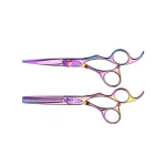 Škare za šišanje Olivia Garden Silkcut Set 635 + 575 – Rainbow - Slika 2