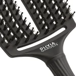 Četka za raščešljavanje Olivia Garden FingerBrush Boar&Nylon – Crna Large - Slika 2