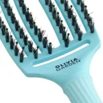 Četka za raščešljavanje Olivia Garden FingerBrush Boar&Nylon – Blue Sky - Slika 2