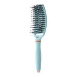 Četka za raščešljavanje Olivia Garden FingerBrush Boar&Nylon – Bubble Blue - Slika 2