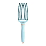 Četka za raščešljavanje Olivia Garden FingerBrush Boar&Nylon – Bubble Blue