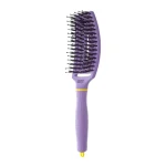 Četka za raščešljavanje Olivia Garden FingerBrush Boar&Nylon – Snuggle Purple - Slika 2