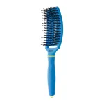 Četka za raščešljavanje Olivia Garden FingerBrush Boar&Nylon – Turbo Blue - Slika 2
